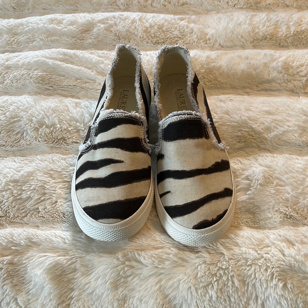 Ralph Lauren canvas slip on shoes